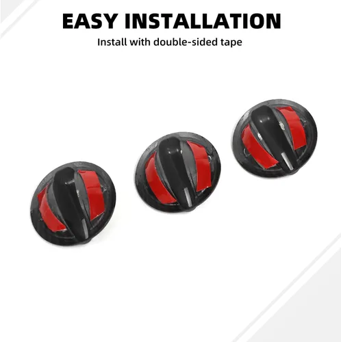 Miniatura 5 de Cubierta de botón de interruptor de aire acondicionado de fibra de carbono compatible con Jeep Wrangler JK JKU Sport X Sahara Rubicon 2007-2010