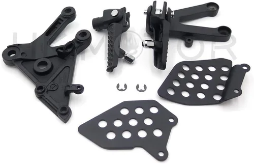 Miniatura 5 de HONGK - Soporte de clavijas de pie delantero negro compatible con Cbr600Rr 2003 2004 2005 2006 [B01C0STRSU]