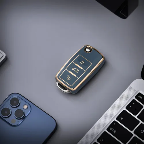 Miniatura 6 de ELOHEI Funda para llavero VW, TPU suave premium de 360 grados, protección completa para VW Volkswagen Jetta Beetle Tiguan Passat Golf MK6 Polo 3