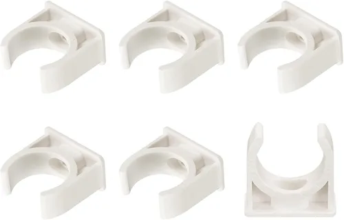 Miniatura 14 de METALLIXITY Clips de tubería de agua de PVC (1.969 in/1.97 pulgadas), 20 unidades, abrazaderas de plástico en forma de U, para manguera de tubería