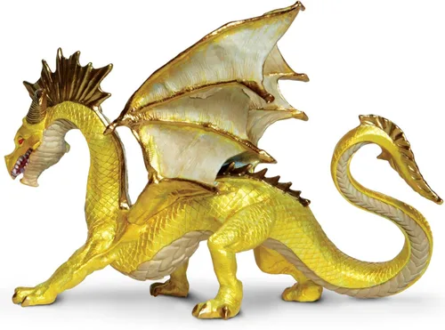 Miniatura 8 de Safari Ltd. Figura de dragón dorado – Figura detallada de 6.75 pulgadas – Divertido juguete educativo de fantasía para niños, niñas y niños a partir