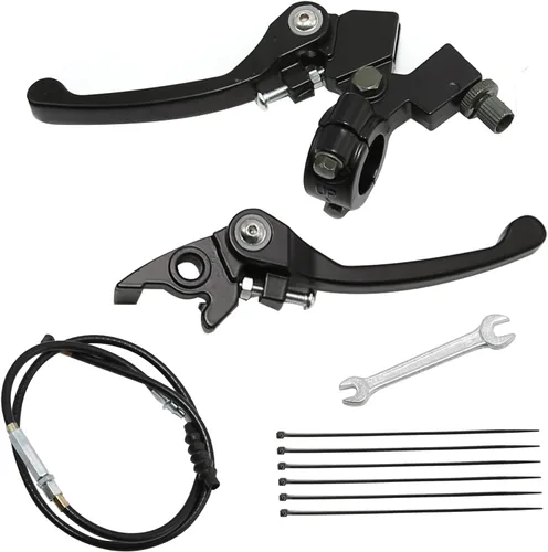 Miniatura 2 de Palanca de embrague plegable de 7/8 con percha y cable de embrague de repuesto para 110/125/140/150cc SSR125 RFZ YZ Ruckus TaoTao DB17/27 Apollo