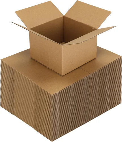 Miniatura 20 de CRUGLA Paquete de 40 cajas de envío de 8 x 6 x 4, cajas de cartón para pequeñas empresas, caja de correo corrugada a granel para embalaje