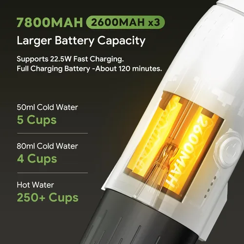 Miniatura 6 de Máquina de café espresso portátil 3 en 1 sobre la marcha, cafetera eléctrica de autocalentamiento, mini cafetera de mochilero compatible