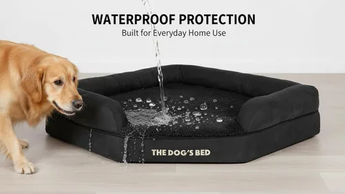 Miniatura 6 de The Dog's Bed - Cama ortopédica de espuma viscoelástica para perro, superficie relajante, espuma certificada por CertiPUR, tela de felpa, felpa