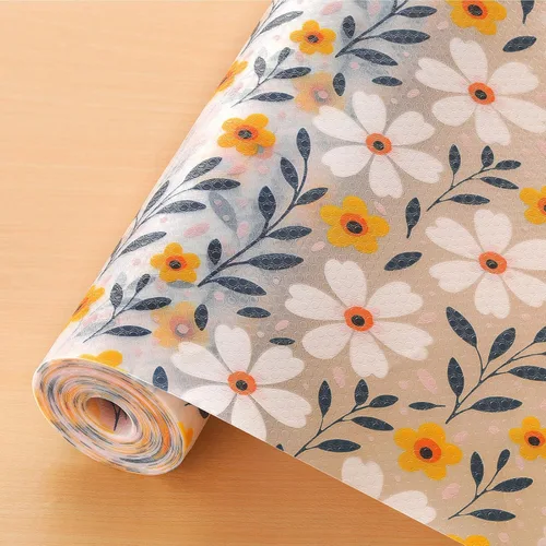 Miniatura 17 de Cooyes Revestimiento para estanterías – Revestimiento de gabinete y cajón no adhesivo prémium para cocina – Papel impermeable con patrón moderno