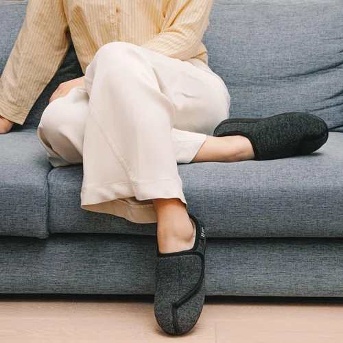 Miniatura 2 de LongBay Pantuflas ajustables para mujer, de espuma viscoelástica, cómodas, anchas, para diabéticos, para casa, Edema, neuropatía ortopédica
