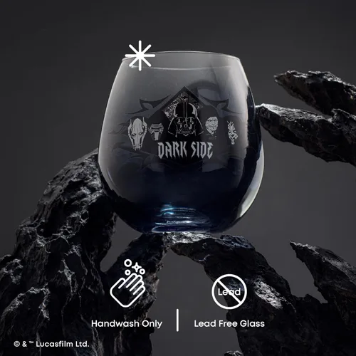 Miniatura 6 de JoyJolt Star Wars Dark Side - Juego de 4 vasos sin tallo, 15 onzas, vasos de cocina con General Grievous, Kylo Ren, Darth Vader, el emperador