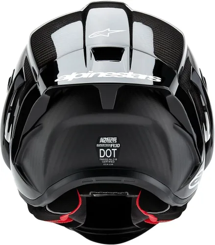 Miniatura 3 de Alpinestars Supertech R10 Casco sólido, carcasa de carbono, certificado CE, ventilación avanzada y ajuste