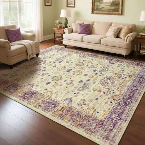Miniatura 17 de Przemy Alfombra de Pasillo para Dormitorio, 2x6 pies Alfombra Lavable Antideslizante, Pequeña Alfombra Floral para Entrada, Pasillo, Cama de Niñas
