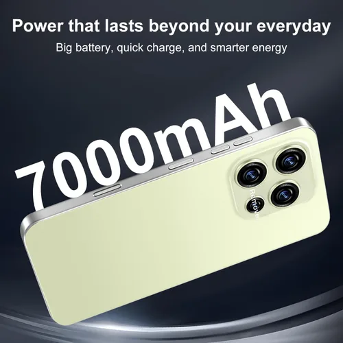 Miniatura 5 de Teléfono inteligente desbloqueado 5G de 16 pm, 12 GB+512 GB 7000 mAh, teléfono celular totalmente para Android 14, pantalla HD de 6.99 pulgadas