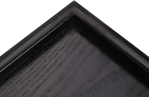 Miniatura 7 de Bandeja de té con forma rectangular de madera maciza versátil para té, café, aperitivos, comidas, bandeja para servir, platos de restaurante