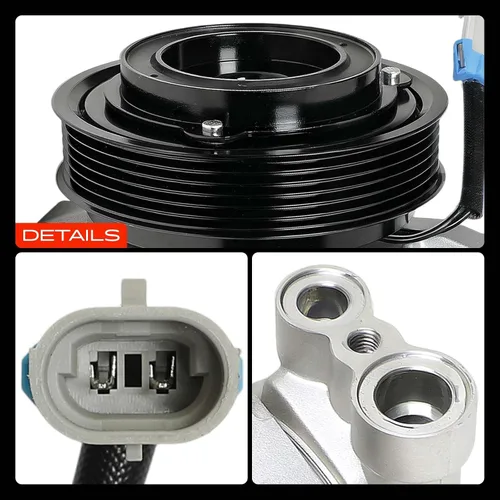 Miniatura 9 de A-Premium Compresor de aire acondicionado con embrague compatible con Chevrolet Sonic 2012 1.8L