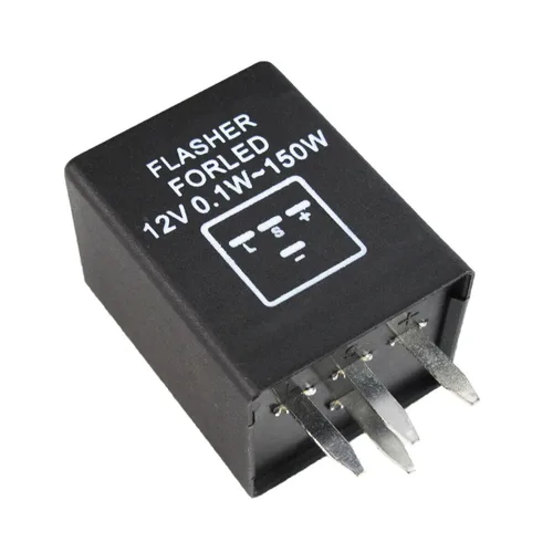 Miniatura 13 de SOCAL-LED LIGHTING 3-Pin CF13 JL-02 EP34 Relé intermitente LED electrónico de velocidad ajustable para bombillas de intermitente de reparación