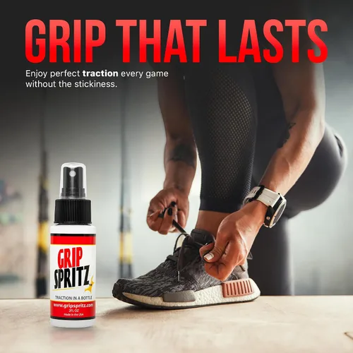 Miniatura 8 de Grip Spritz para zapatos de voleibol - Spray de agarre para cancha y tracción de zapatillas - Limpia y rejuvenece las suelas - Mejora y potencia