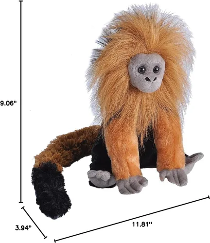 Miniatura 6 de Wild Republic Cuddlekins 12" dorado Tamarin Lion