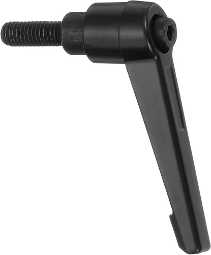 Miniatura 27 de uxcell Perillas ajustables M5 x 0.472 in, mango de rosca macho, botón de trinquete de liberación rápida, perno giratorio para maquinaria de torno