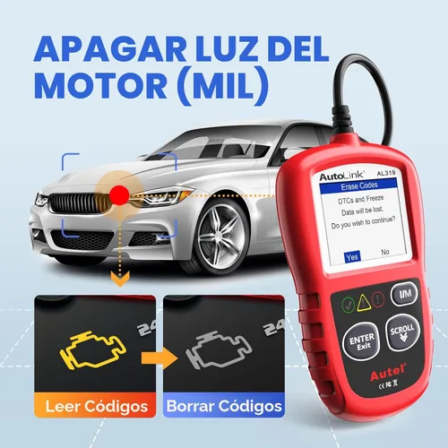 Miniatura 3 de Escáner de código Autel Autolink, Rojo y Negro
