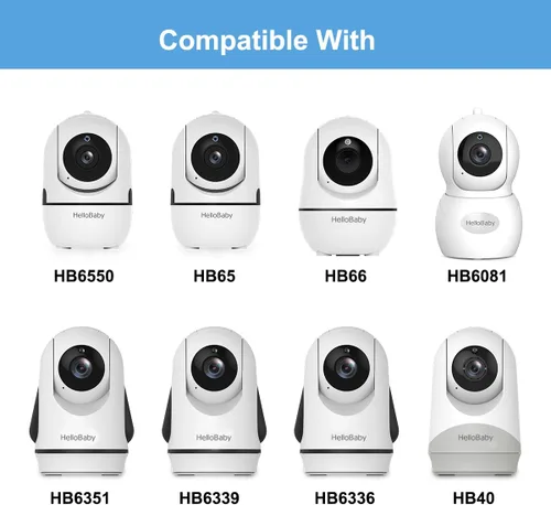 Miniatura 6 de HelloBaby Monitor de bebé con cámara y audio, 6 pulgadas, primera pantalla IPS del mundo, monitor de cámara para bebé, sin WiFi, monitor de bebé