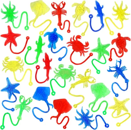 Miniatura 9 de 24 piezas de telaraña adhesiva para niños, 7.6 pulgadas de telaraña, juguetes de mano pegajosos de telaraña, recuerdos de fiesta de araña