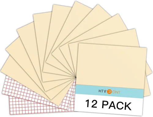 Vinilo para Cricut – Juego de hojas de vinilo adhesivas permanentes – Hojas de vinilo de 12 x 12 pulgadas / 30.48 x 30.48 cm. y hojas de cinta de