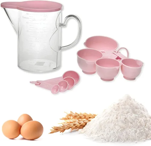 Miniatura 5 de Supreme Housewares - Juego de 10 tazas medidoras y cucharas medidoras de plástico, multiusos para el hogar, herramientas de cocina y hornear, sin