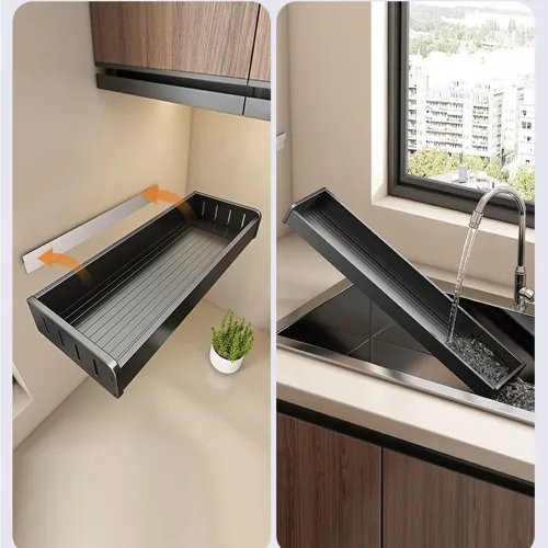 Miniatura 6 de Estante de especias montado en la pared, organizador de especias de cocina para tarros de especias, estante de especias para detrás de la estufa