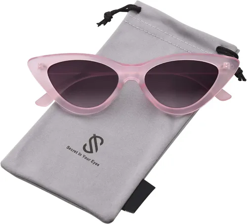 Miniatura 2 de SOJOS Gafas de sol retro vintage angostas ojo de gato para mujer gafas de plástico marco SJ2044