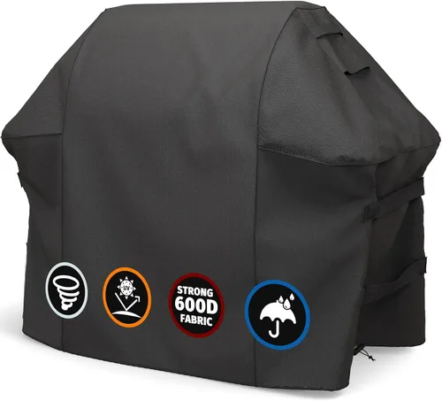 Miniatura 10 de SHINESTAR Funda para parrilla al aire libre, se adapta a Weber Spirit 200 y Spirit II 200 parrilla de gas 600D Oxford resistente a prueba de agua