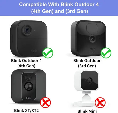 Miniatura 2 de Paquete de 3 soportes de pared para Blink Outdoor 4 (4.ª generación) y exteriores (3ª generación), carcasa protectora resistente a la intemperie