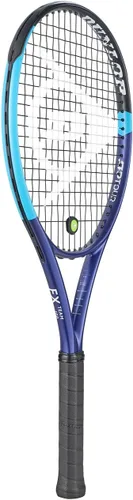 Dunlop Sports FX Team 100 - Raqueta de tenis pre-encordada, azul/negro V26, tamaño de agarre 4 1/8