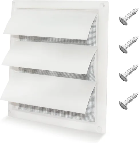 Miniatura 8 de Beaquicy - Cubierta de ventilación de secadora de 4 pulgadas - Tapa de escape blanca para exteriores con pantalla de protección de plagas integrada