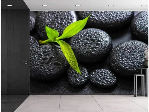 Miniatura 10 de wall26 - Black Rocks on a Lake - Mural de pared, calcomanía extraíble, decoración del hogar - 66x96 pulgadas