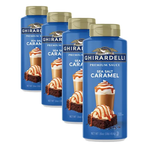 Miniatura 15 de GHIRARDELLI Salsa con sabor a chocolate blanco premium, botella de 16 onzas, rico jarabe de chocolate blanco para café y postres