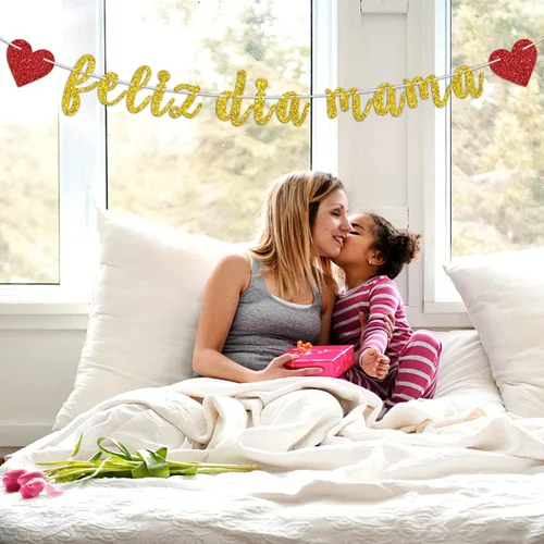 Miniatura 3 de Cartel de Feliz Dia Mama, Feliz Dia De La Madre, Best Mom Ever, I Love You Mom, suministros de decoración de fiesta para el día de la madre