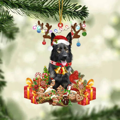 Miniatura 19 de Nazenti Adorno de Navidad personalizado de reno de Alaskan Malamute – Adorno de perro personalizado para amantes de las mascotas, acrílico plano
