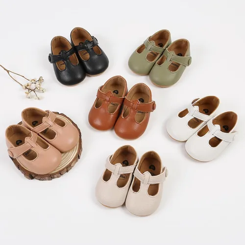 Miniatura 2 de SOFMUO Zapatos deportivos de cuero con cordones para bebés, niños y niñas, suela de goma suave, mocasines Oxford para recién nacidos