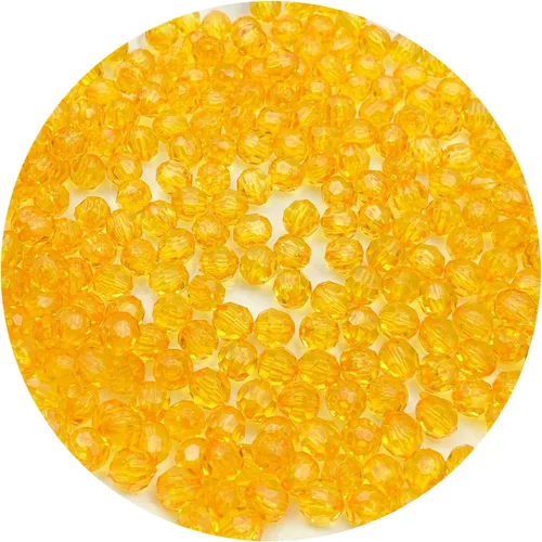 Miniatura 16 de 400 cuentas de cristal redondas acrílicas de 0.315 pulgadas (0.315 in), cuentas espaciadoras facetadas de color para hacer joyas, bricolaje, Rosa
