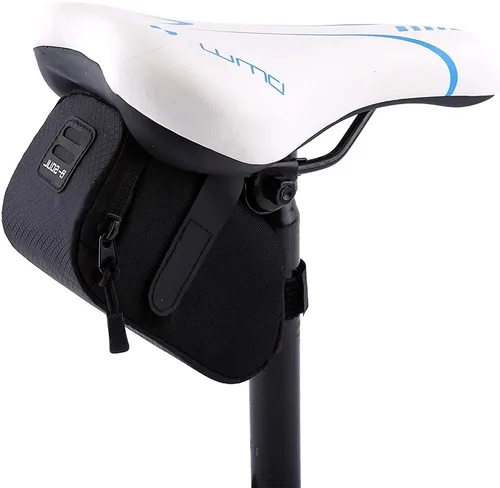 Bolsa de asiento, almacenamiento de asiento de ciclismo, bolsa ligera con apertura con cremallera, paquete de almacenamiento debajo del asiento para
