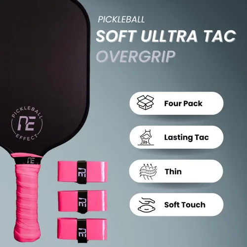 Miniatura 2 de Agarre de paleta de pickleball – Cinta de agarre de raqueta de tenis de larga duración – Sobreagarre ultra Tac suave premium para un mejor control