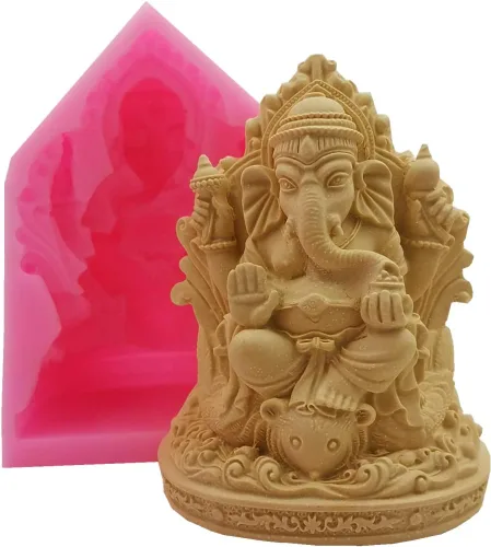 Miniatura 7 de Redxin Buddha - Molde de silicona hecho a mano, velas de jabón, yeso, cemento, resina, pegamento hecho a mano Moldes-Buda-33