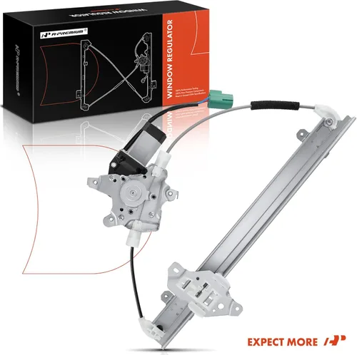 Miniatura 9 de Regulador de ventana eléctrica con motor A-Premium compatible con Nissan Juke 2011-2017 con enchufe de 2 pines, lado del conductor delantero
