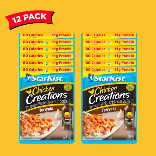 Miniatura 100 de StarKist Chicken Creations BOLD - Bolsa estilo búfalo (5 onzas, 12 unidades) Carne blanca totalmente cocida con alto contenido de proteínas, sin