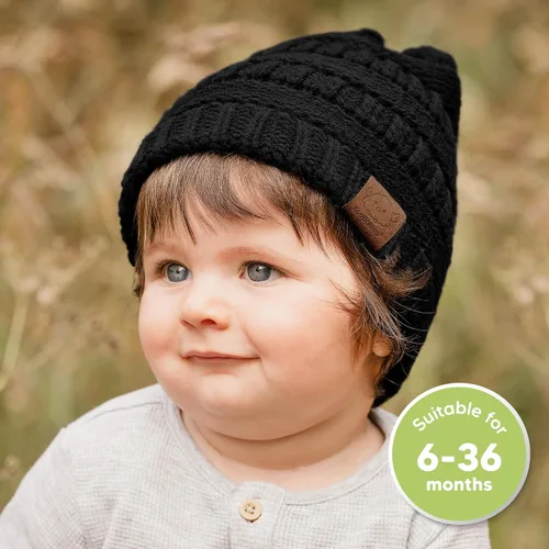 Miniatura 137 de KeaBabies 3-Pack Baby Beanies for Boys, Girls - Stretchy Knit Baby Hats, Cute Newborn