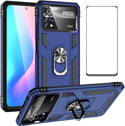 Miniatura 98 de Funda para Xiaomi redmi Note 12 Pro Plus 5G con protector de pantalla, soporte delgado protección militar a prueba de golpes Armor Defender Funda