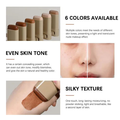 Miniatura 6 de Un bálsamo de belleza 3 en 1combining, suero de belleza, tinte para la piel, suero hidratante teñido sólido, base de contorno facial para mujeres