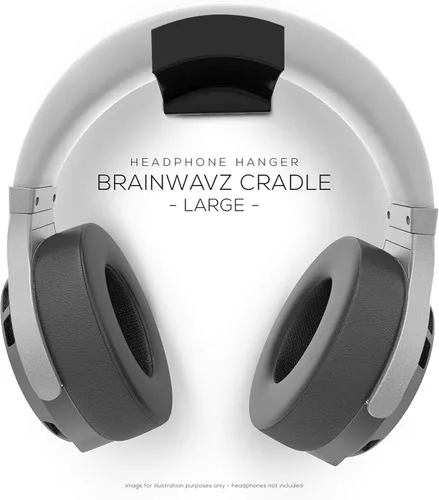 Miniatura 6 de BRAINWAVZ Cradle Large - 2PK - Soporte para auriculares, colgador universal para Sennheiser, Sony, Bose, Beats, AKG, Audio-Technica, controlador