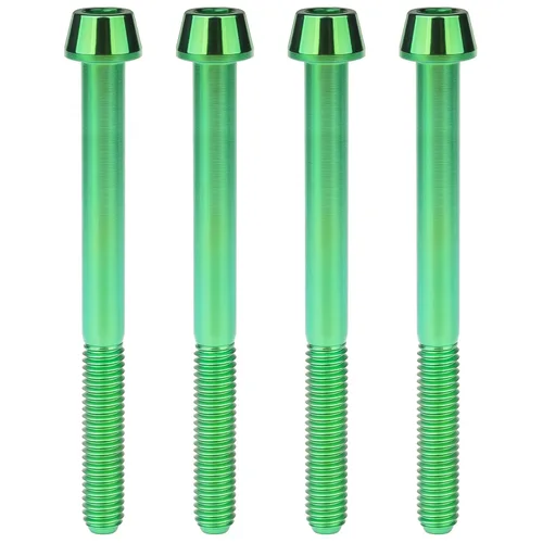Miniatura 14 de Titanio Ti M6 x 10 16 18 20 25 30 35 40 45 50 55 60 2.559 in Allen - Tornillos hexagonales de 2.559 in, tornillos cónicos, paquete de 4