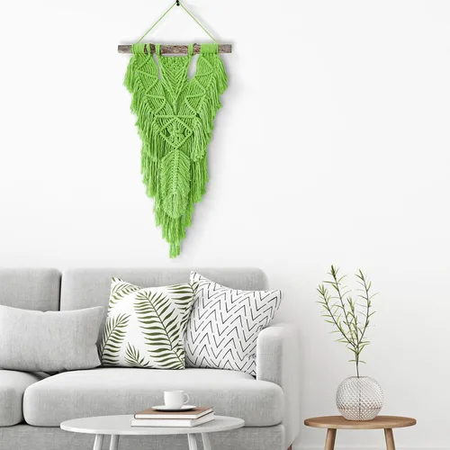 Miniatura 5 de Cordón de algodón para macramé de 5mm x 109 yardas, ZUEXT 100% natural hecho a mano con 4 hebras trenzadas y torcidas de algodón para colgar plantas