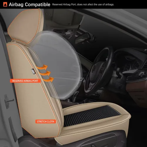 Miniatura 5 de DISUTOGO Fundas de Asiento Compatibles con Ford Maverick 2022 2023 2024 2025: Juego Completo de Fundas de Asiento para Coche 5 Asientos de Seda